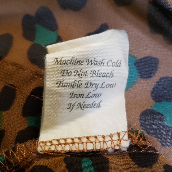 Mine...Sheer, leopard print shirt - Picture 13 of 13